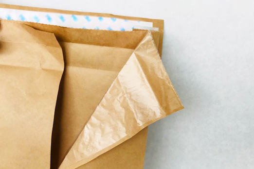 紙袋を初めて使用する際に。防湿＋簡単封かん袋
